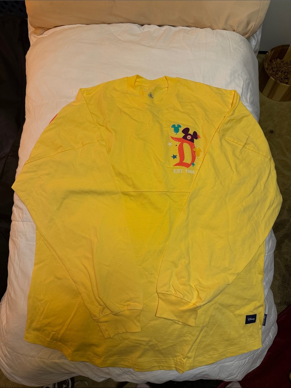 Disney Bright Yellow Graphic Long Sleeve Tee